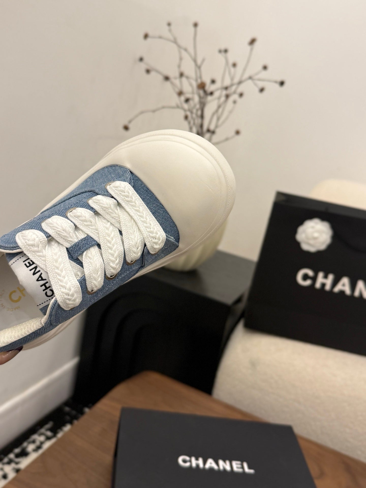 CC 26s Casual Sneaker Blue White Canvas Leather 183591