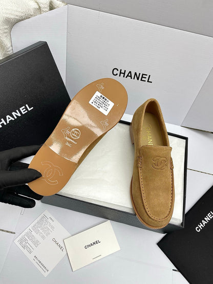 CC 26s Double C Loafers Brown Suede 645308