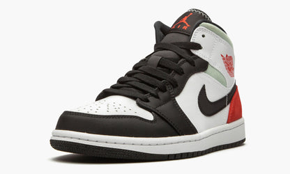 Jordan 1 Mid SE Red Grey Black Toe Sneakers - Premium Sneaker
