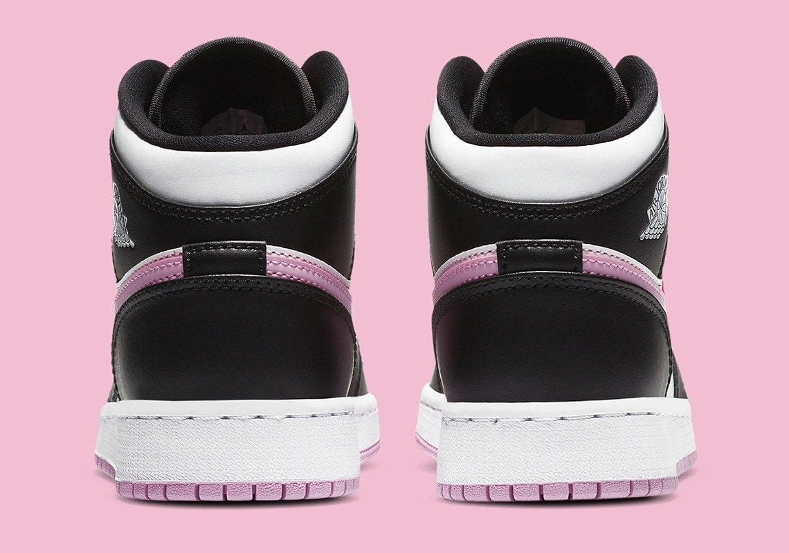 Jordan 1 Mid White Black Light Arctic Pink Sneakers - Archive Edition