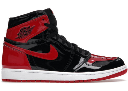Jordan 1 Retro High OG Patent Bred Sneakers - Collaboration Release