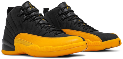 Jordan 12 Retro Black University Gold Sneakers - Basketball Legend