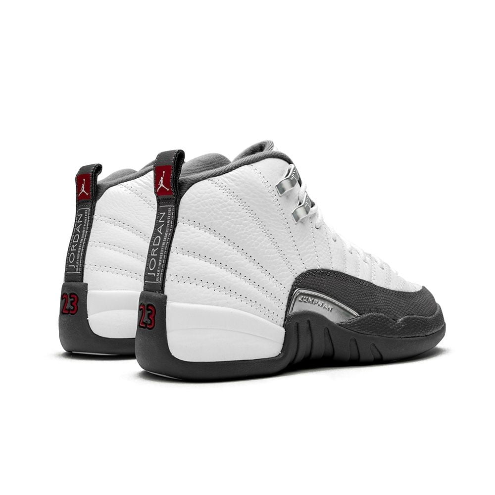 Jordan 12 Retro White Dark Grey Sneakers - Modern Classic