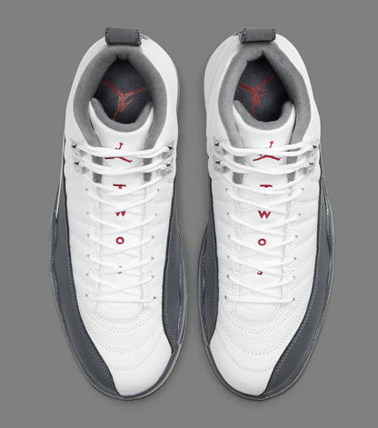 Jordan 12 Retro White Dark Grey Sneakers - Modern Classic