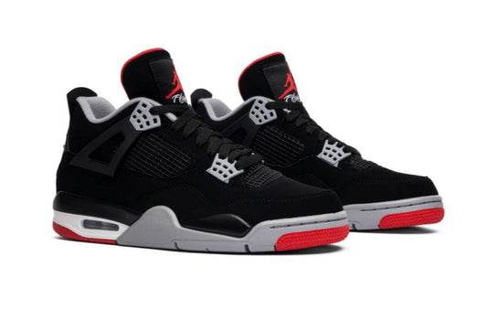 Jordan 4 Retro Bred Sneakers - Court Classic | Fresh Heat