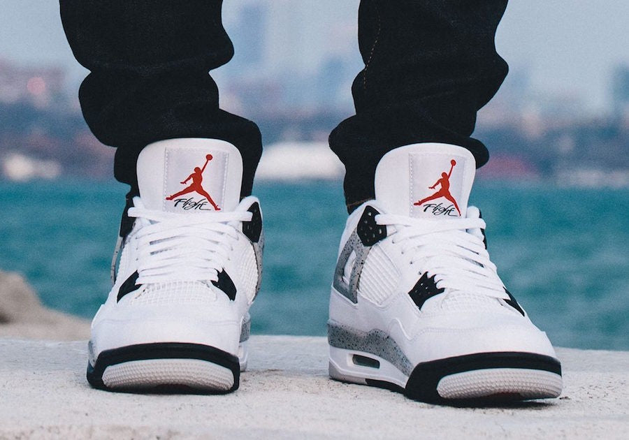 Jordan 4 Retro Golf White Cement Sneakers - Performance Runner