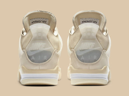 Jordan 4 Retro Off-White Sail Sneakers - Collaboration Release