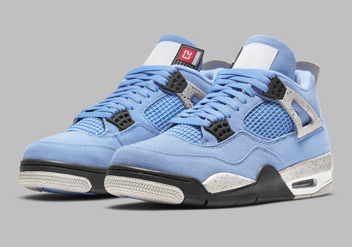 Jordan 4 Retro University Blue 2021 Sneakers - Prime Pick